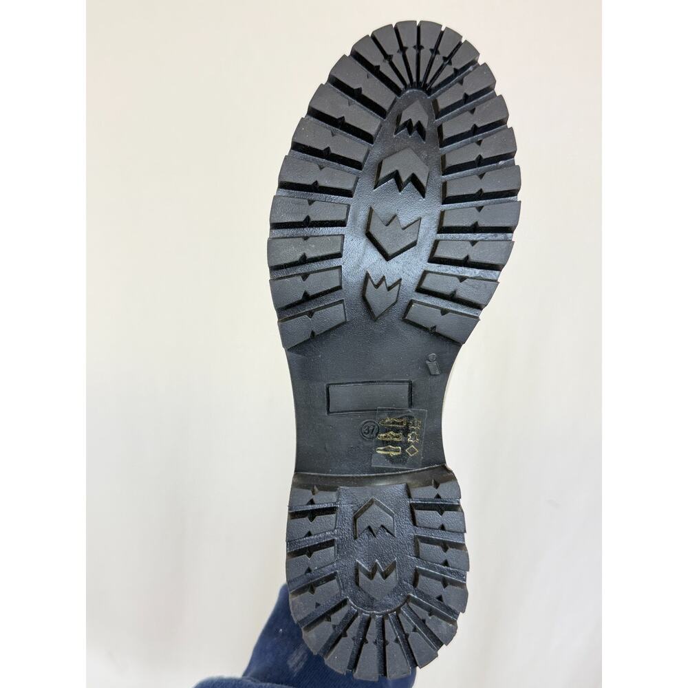 NIB Casta Morna Charcoal Distressed Leather Boot Zippers & Grommets #0361 EU 37 - Picture 8 of 10